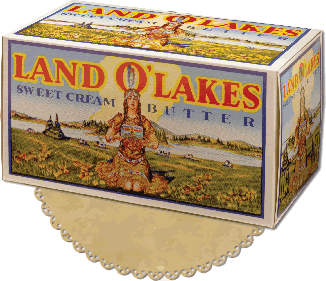 A Box Of Land O'Lakes Butter From 1930